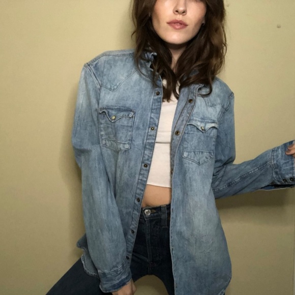All Saints Tops - Allsaints denim shirt